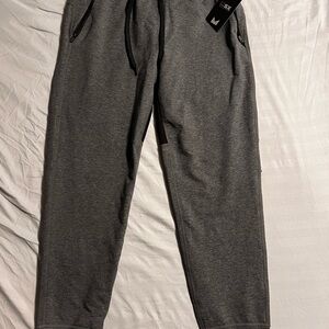 Men's Charcoal Joggers with Drawstring Waist